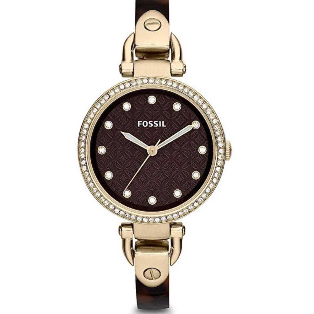 Fossil Georgia Crystal Gold & Tortoise Watch